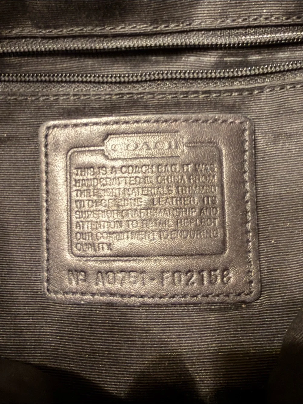 Vintage Coach Signature Canvas Hobo Bag in Black Smoke